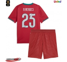 Portugalia Nuno Mendes #25 Koszulka Podstawowa dzieci MŚ 2026 Krótki Rękaw (+ krótkie spodenki)